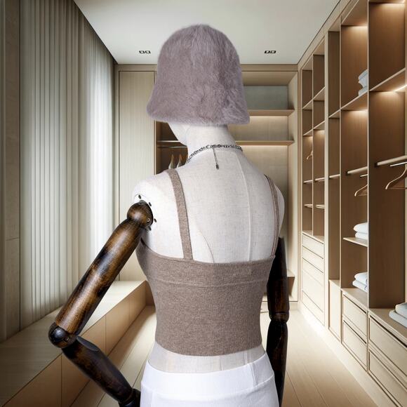 Women's Aritzia Wilfred Sicily Sweater (S Heather Gold Camel) - Picture 3 of 7